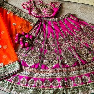Manish Malhotra readymade wedding or party wear Lehenga with accessories